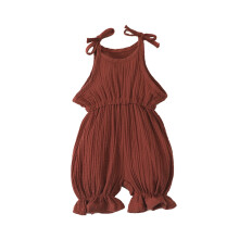 Mono de verano para niños pequeños, pantalones, ropa para bebés y niñas, mono sin mangas con tirantes dobles para niñas, mono de verano para
