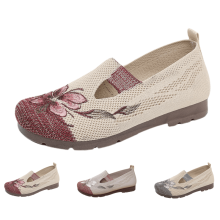 Naisten slip-on-loaferit, kevyet ja hengittävät ballerinat joustavalla päällisosalla ja liukumattomalla pohjalla – mukavat vapaa-ajan kengät