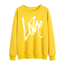Dámská mikina na Valentýna, dlouhý rukáv s grafickým potiskem, kulatý výstřih, měkký polyester, XS-3XL, vhodné na jaro/podzim