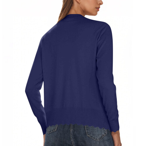 Cardigansweatere til kvinder Efterår Trendy Button Down Åben Front Letvægts Cardigans 2