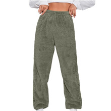 Calças femininas lulshou, leggings casuais e quentes para fitness e esportes, calças legging de inverno com forro de lã grosso, calças de