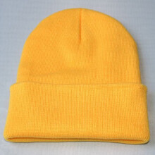 Unisex Slouchy Knitting Beanie Hop Cap Varm Vinter Skihue Baseballkasketter Gul