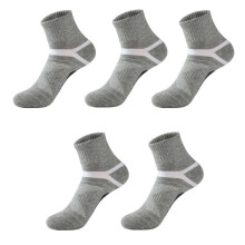 Liquidation ! Chaussettes de course mi-longues pour hommes (pointures 46-49), antidérapantes, absorbantes, respirantes et épaisses – Lot de 5