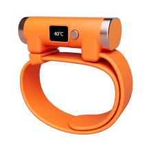 Tragbarer elektrischer Handwärmer, multifunktionales USB-Armband mit intelligenter Temperaturregelung, schnelles Aufheizen, Orange
