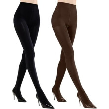 Run Resistant Control Top Panty Hose Opaque Tights