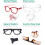 4Pack Ladies Reading Glasses - Oversized Square Design Readers for Women 4