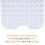 Tapete de banho antiderrapante com ventosas, branco, 100x40cm (40x16 polegadas), extra longo. 3