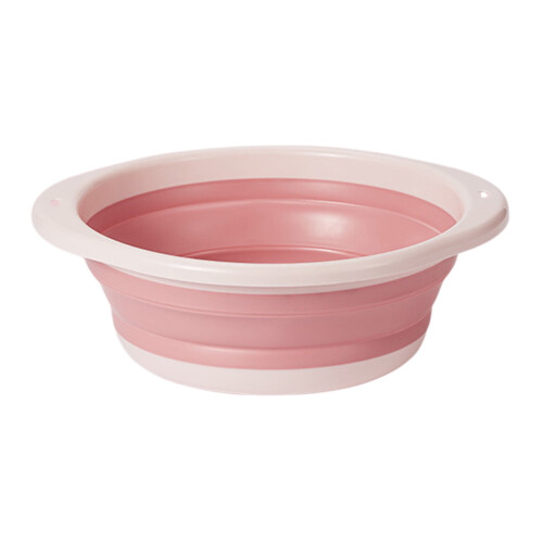 Foldable Wash Basin, Portable, Suitable for Student Dormitories, Pink 1