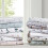 Ensemble de draps en flanelle 100 % coton, taille queen, gris à étoiles 5