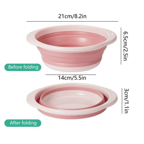 Collapsible Wash Basin Portable Plastic Tub 1 Pack 2