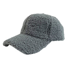Ediodpoh vinterkeps i lammull för män och kvinnor, teddy-sportkepsar, varm vinter, utomhus, resor, presentkeps för kvinnor, grå