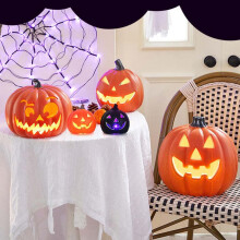Maisiúcháin Oíche Shamhna PRETXORVE, Lampa Solais LED Oíche Shamhna Lantern Baile Fearais Uafáis Barra