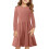 Langärmeliges, schlichtes Swingkleid 2