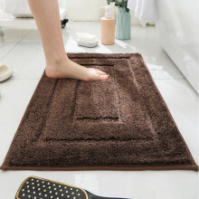 Tappeto da bagno antiscivolo Bobasndm, rosa corallo, soffice e morbido (61x41 cm), lavabile in lavatrice, assorbente – compatibile con bagni