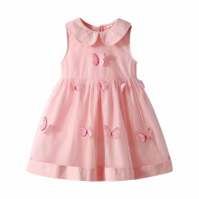 2025 Summer Girl Korean Sleeveless Vest Dress Kids Cotton Princess Dress Baby Casual Sundress
