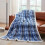 Κουβέρτα Sherpa Plaid (60"x70"), Μπλε Αφράτη, Χνουδωτή, Μαλακή Φλις Κουβέρτα από Μικροΐνες 2