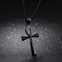 Mens Ancient Egyptian Ankh Cross Pendant Necklace Hip Hop Jewelry Chain 18" - 40