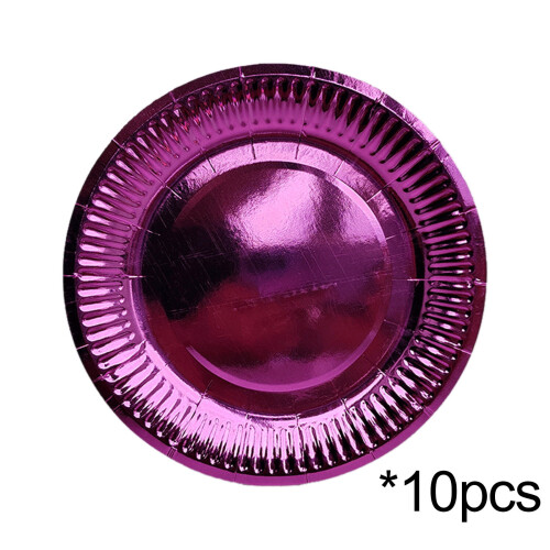 Lila papperstallrikar – 10-pack, 18 cm, livsmedelssäkra 2