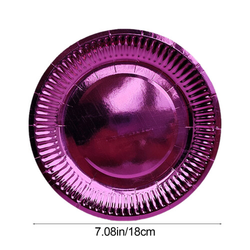 Lila papperstallrikar – 10-pack, 18 cm, livsmedelssäkra 1