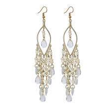 Brincos DESIGNICE para Mulheres com Estilo Exagerado e Marcante, Estilo Boêmio, Brincos Boho Brancos
