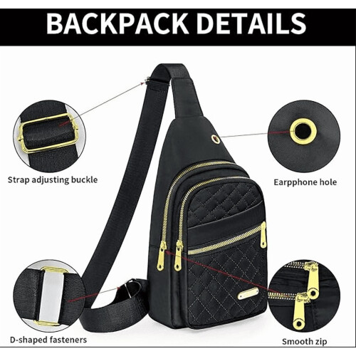 Bolsa transversal com alça ajustável e resistente à água 2