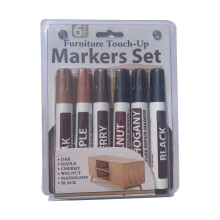 12er-Pack Kratzerreparaturstifte, Holzmöbelmarker und geruchloser Bodenmarkierungsstift, 2,5 ml Reparaturwerkzeug mit zwei Spitzen für