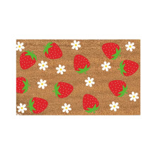 Zerbini primavera/estate con motivo frutta, in poliestere, per interni ed esterni, antiscivolo, per ingresso e pavimento, 40x60 cm, 1 pezzo