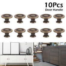 Willstar10pcs Tiradores de puerta retro para armarios, cajones y puertas de ropero, pomos de bronce