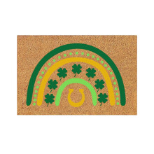 Fußmatte „St. Patrick's Day“ aus Polyester, rutschfest, mit irischem Festivalmotiv, für drinnen und draußen