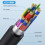 Ανασυρόμενο καλώδιο USB4Type-C, μεταφορά δεδομένων Thunderbolt 40Gbps και καλώδιο γρήγορης 4