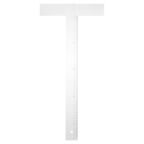 Régua T OUNONA em acrílico para trabalhos manuais, leve e precisa, 45,7 cm (18 polegadas).