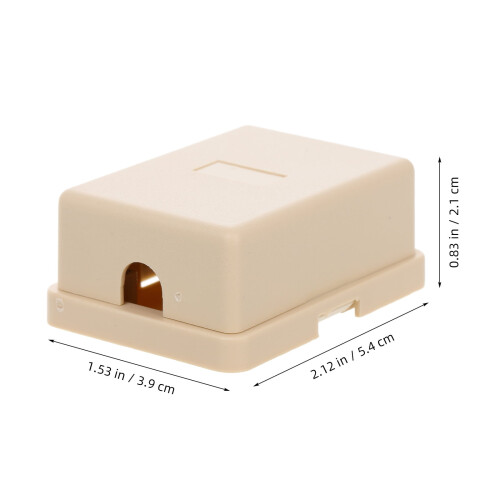 ROSENICE1 Υλικό συσκευασίας 5.4X3.9X2.1 ίντσες προσαρμογέας υποδοχής τηλεφώνου για 1