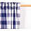 Tende da cucina a quadri blu navy e bianchi, 3 pezzi 2