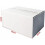 Caixa de envio de papelão ondulado branco, 20x15x10 cm (8x6x4 polegadas), pacote com 25 unidades. 4
