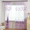 1 Κουρτίνα 55''X94.5'' Διακοσμητικό παραθύρου με συστάδες λουλουδιών από τούλι, τούλι 4