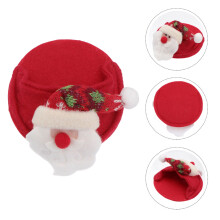 FRCOLOR Decorazioni natalizie fai da te Babbo Natale Sottobicchiere per vino Tazza da bere Cuscinetto Calice
