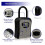 Portable Plastic Key Lock Box, Wall-Mounted, Resettable Combination, Compatible with Home Security, Fire-Resistant 3