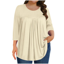 Blusas de tallas grandes para mujer, blusas de verano, túnicas, camisas elegantes e informales de corte holgado, tallas 1X-5X.