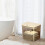 Hanging Storage Box for Cabinet Door Transparent Plastic 4