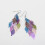 6 Pair Lady Earrings Leaf Shape Long Exquisite Creative Drop Earrings for Prom,Multicolor 2