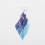 6 Pair Lady Earrings Leaf Shape Long Exquisite Creative Drop Earrings for Prom,Multicolor 4