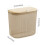 Hanging Storage Box for Cabinet Door Transparent Plastic 3