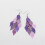 6 Pair Lady Earrings Leaf Shape Long Exquisite Creative Drop Earrings for Prom,Multicolor 6