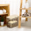 Hanging Storage Box for Cabinet Door Transparent Plastic 5
