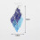 6 Pair Lady Earrings Leaf Shape Long Exquisite Creative Drop Earrings for Prom,Multicolor 5
