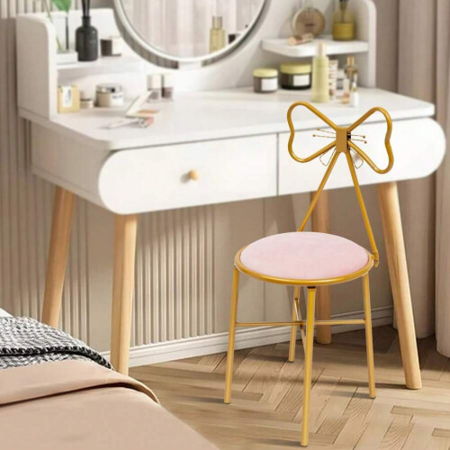 Butterfly-Shaped Chair in Deep or Light Pink