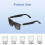 Draadloze Bluetooth-bril met HiFi-geluid en UV-filter 3
