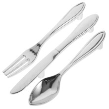 Metal Cabinet Pull Handles – 3-Pack, Silver, Tableware