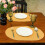 Oval Braided Polyester Placemats Set of 6 5