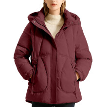 Cappotto invernale da donna caldo e trapuntato con cappuccio – Leggero, antivento e termoisolante; adatto alle basse temperature.